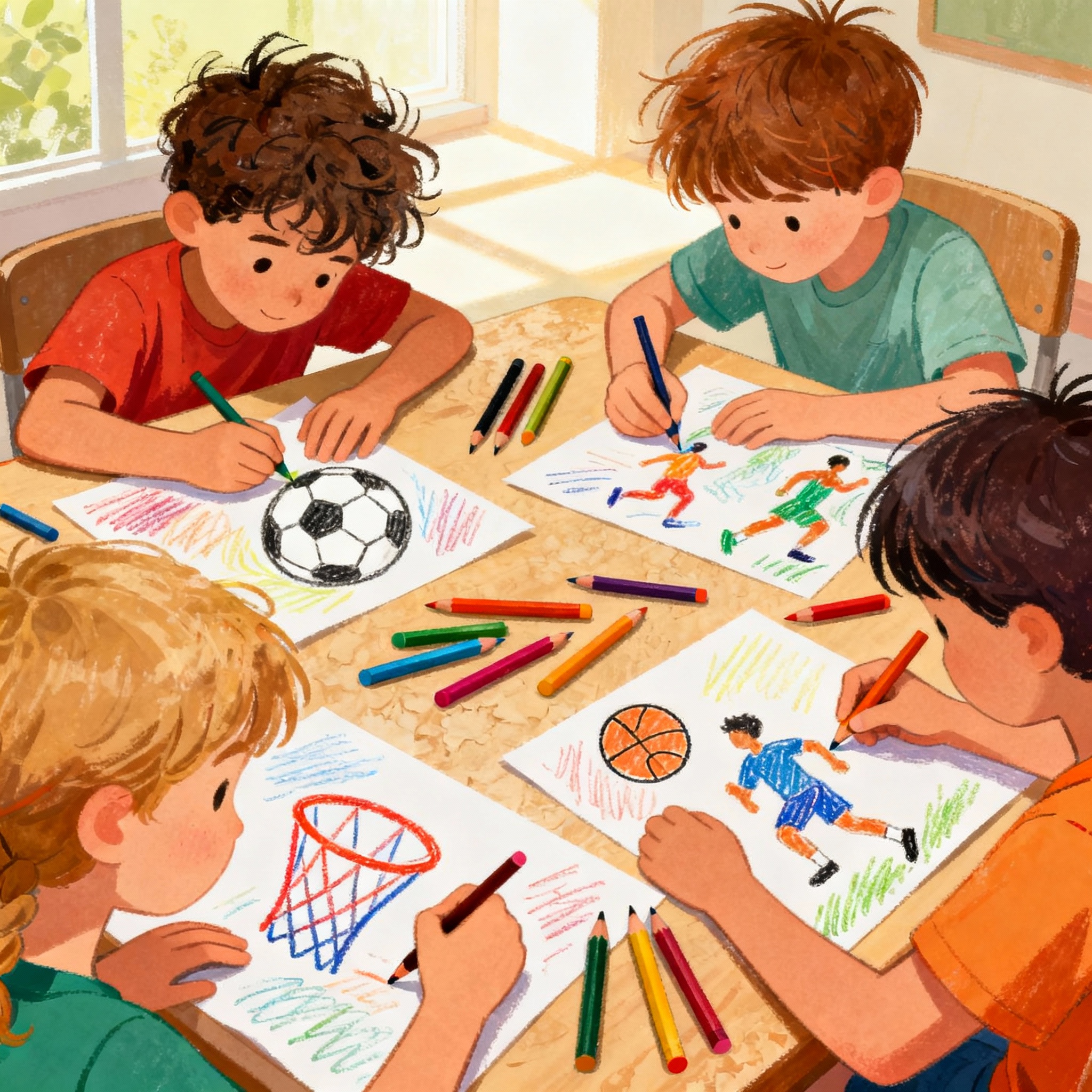 Dibujos de Deportes: Enseñando Valores a través del Deporte