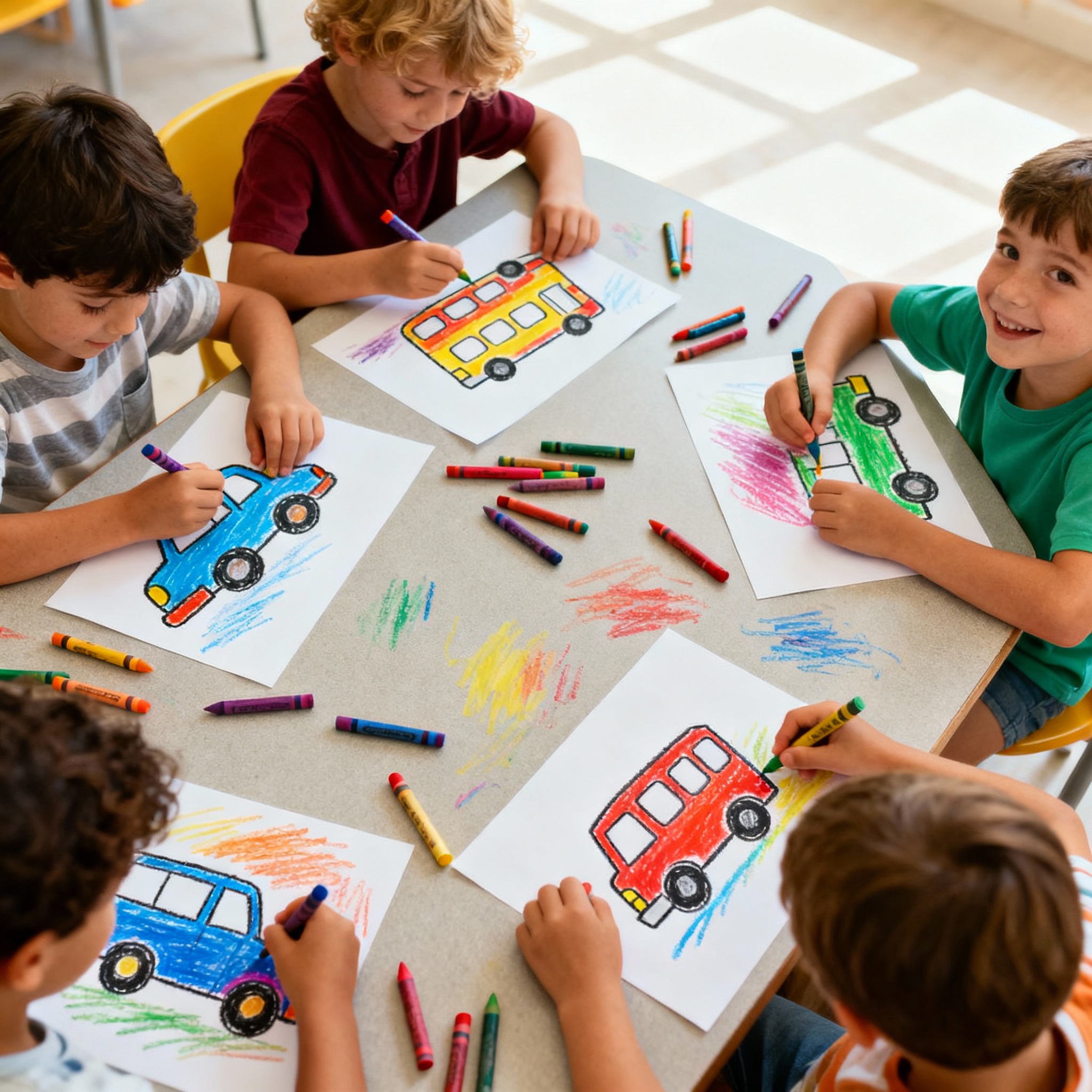 Dibujos de Vehículos: Aprendiendo sobre Transporte